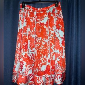 Banana Republic midi floral skirt